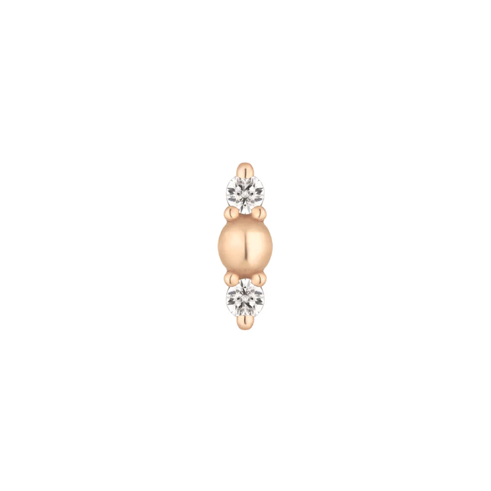 CRUSHING + DIAMOND - THREADLESS END *PRE-ORDER* Buddha Jewelry
