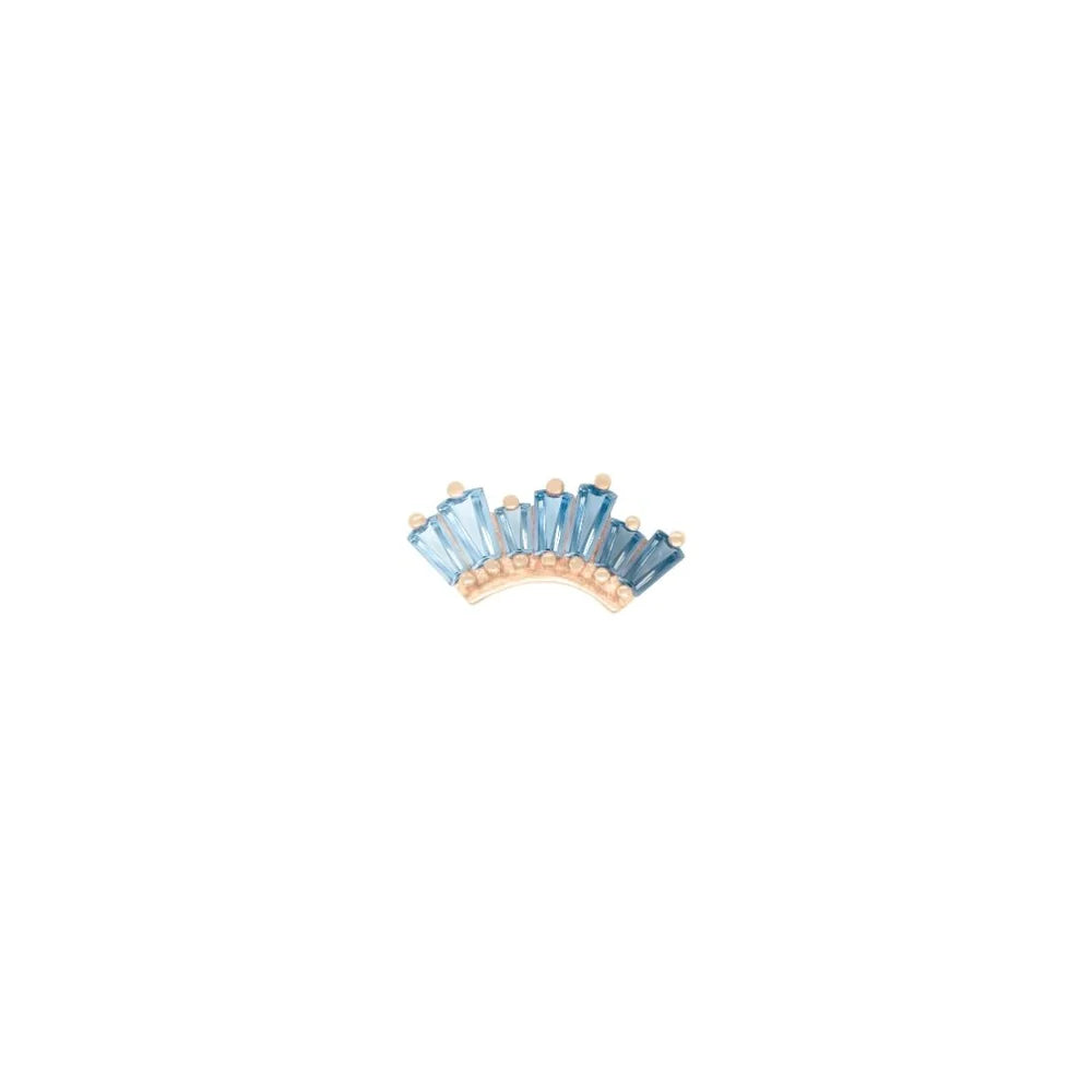 ENLIGHTEN + BLUE TOPAZ OMBRE - THREADLESS END *PRE-ORDER* Buddha Jewelry