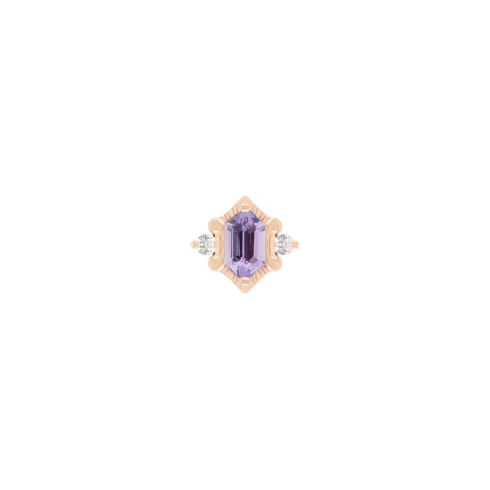 REYNA + AMETHYST - THREADLESS END *PRE-ORDER* Buddha Jewelry