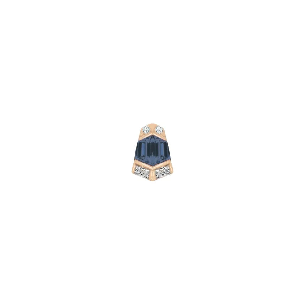 VERA + LONDON BLUE TOPAZ - THREADLESS END *PRE-ORDER* Buddha Jewelry