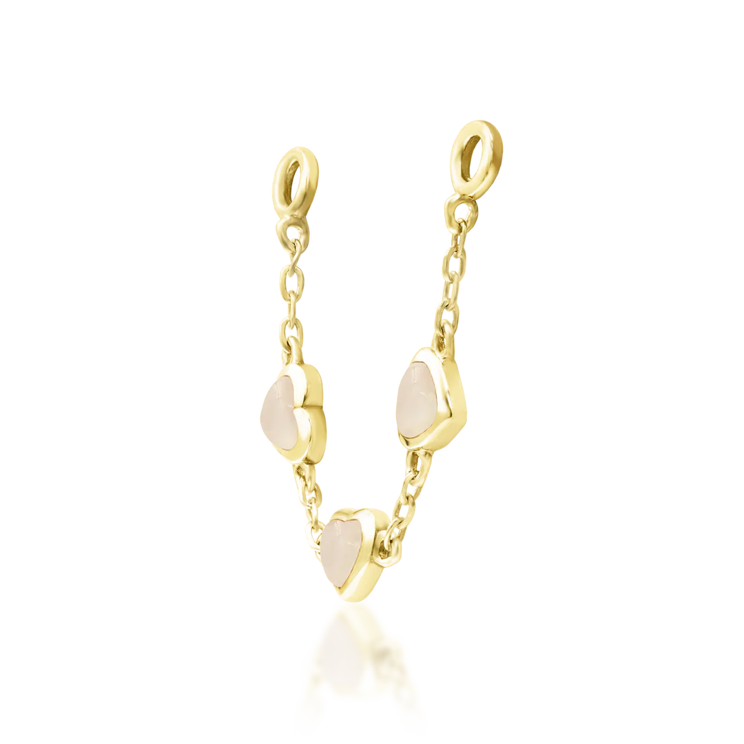 VALENTINE + ROSE QUARTZ - CHAIN *PRE-ORDER* Junipurr Jewelry