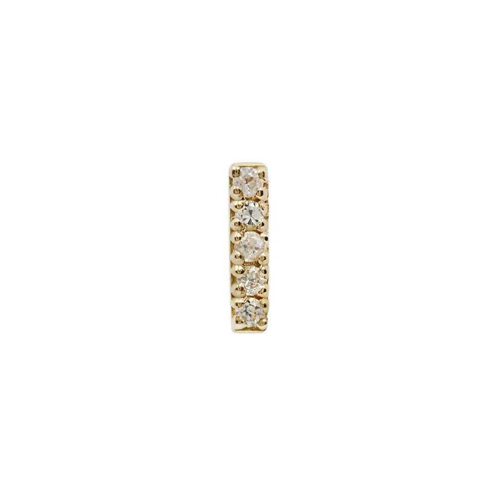 ROWE + WHITE SAPPHIRE - THREADLESS END *PRE-ORDER* Buddha Jewelry