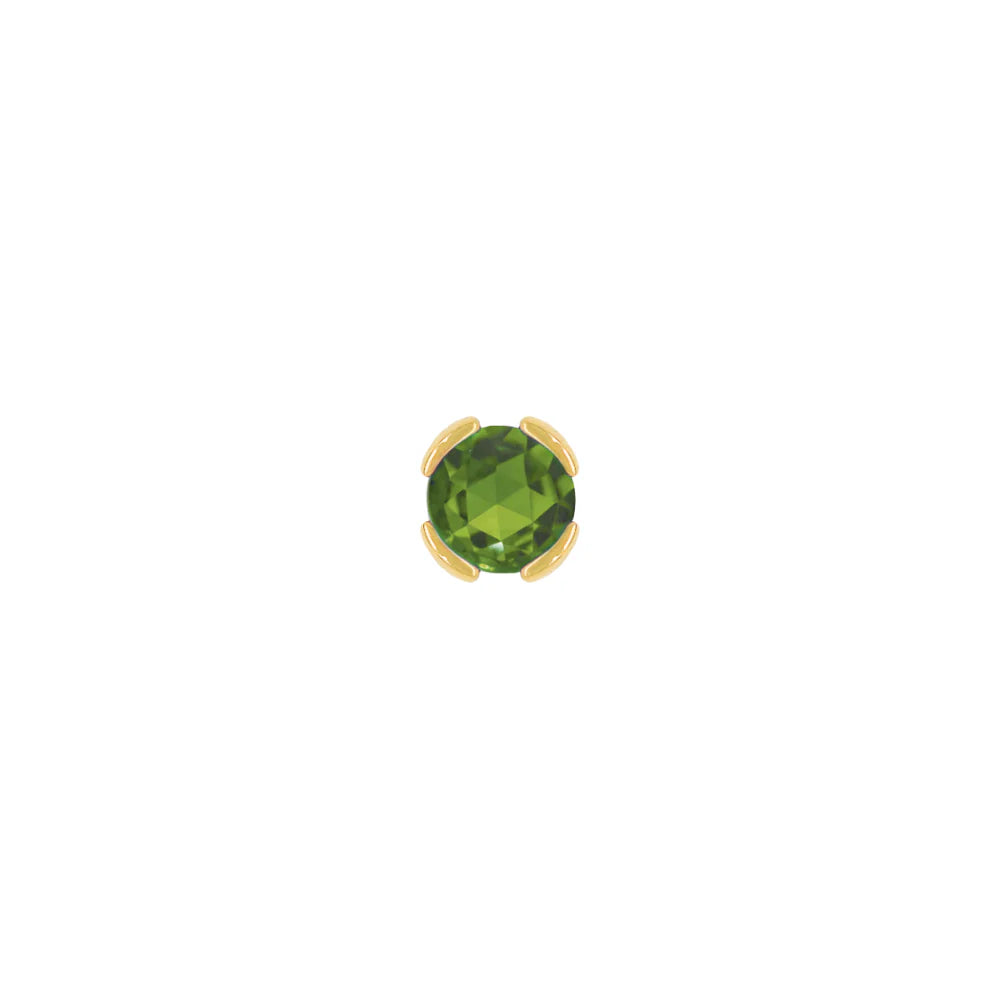 PEEKABOO + GREEN TOURMALINE - THREADLESS END *PRE-ORDER* Buddha Jewelry