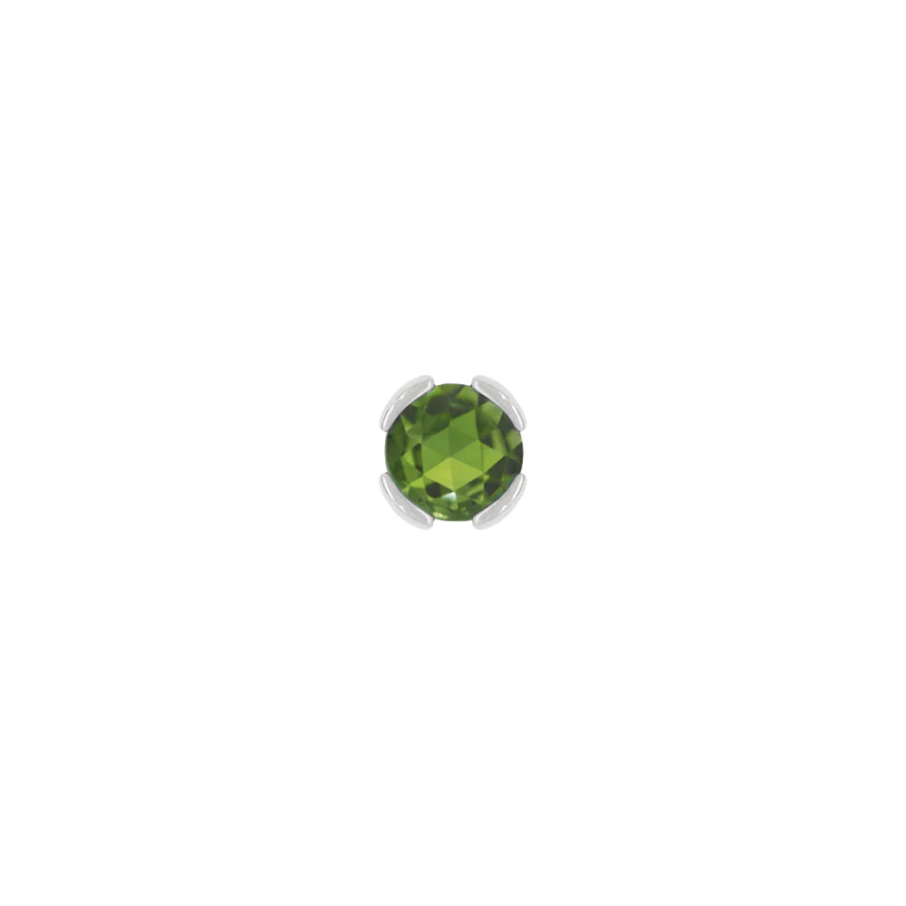 PEEKABOO + GREEN TOURMALINE - THREADLESS END *PRE-ORDER* Buddha Jewelry