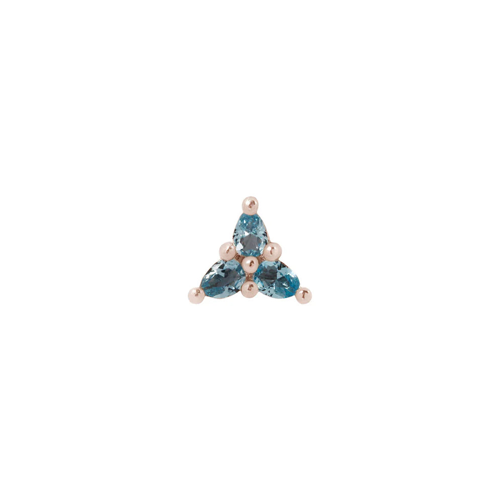 3 LITTLE PEARS + LONDON BLUE TOPAZ - THREADLESS END *PRE-ORDER* Buddha Jewelry