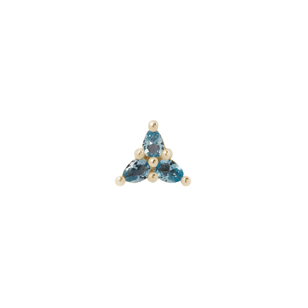 3 LITTLE PEARS + LONDON BLUE TOPAZ - THREADLESS END *PRE-ORDER* Buddha Jewelry