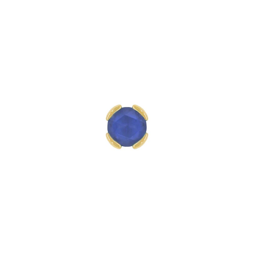 PEEKABOO + SANDBLASTED LONDON BLUE TOPAZ - THREADLESS END *PRE-ORDER* Buddha Jewelry
