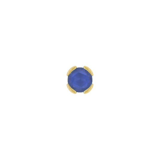PEEKABOO + SANDBLASTED LONDON BLUE TOPAZ - THREADLESS END *PRE-ORDER* Buddha Jewelry