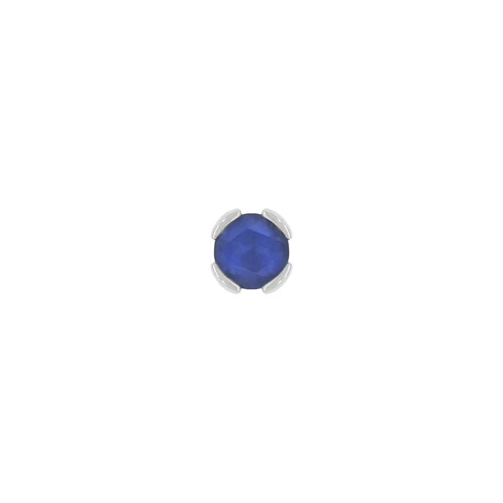 PEEKABOO + SANDBLASTED LONDON BLUE TOPAZ - THREADLESS END *PRE-ORDER* Buddha Jewelry