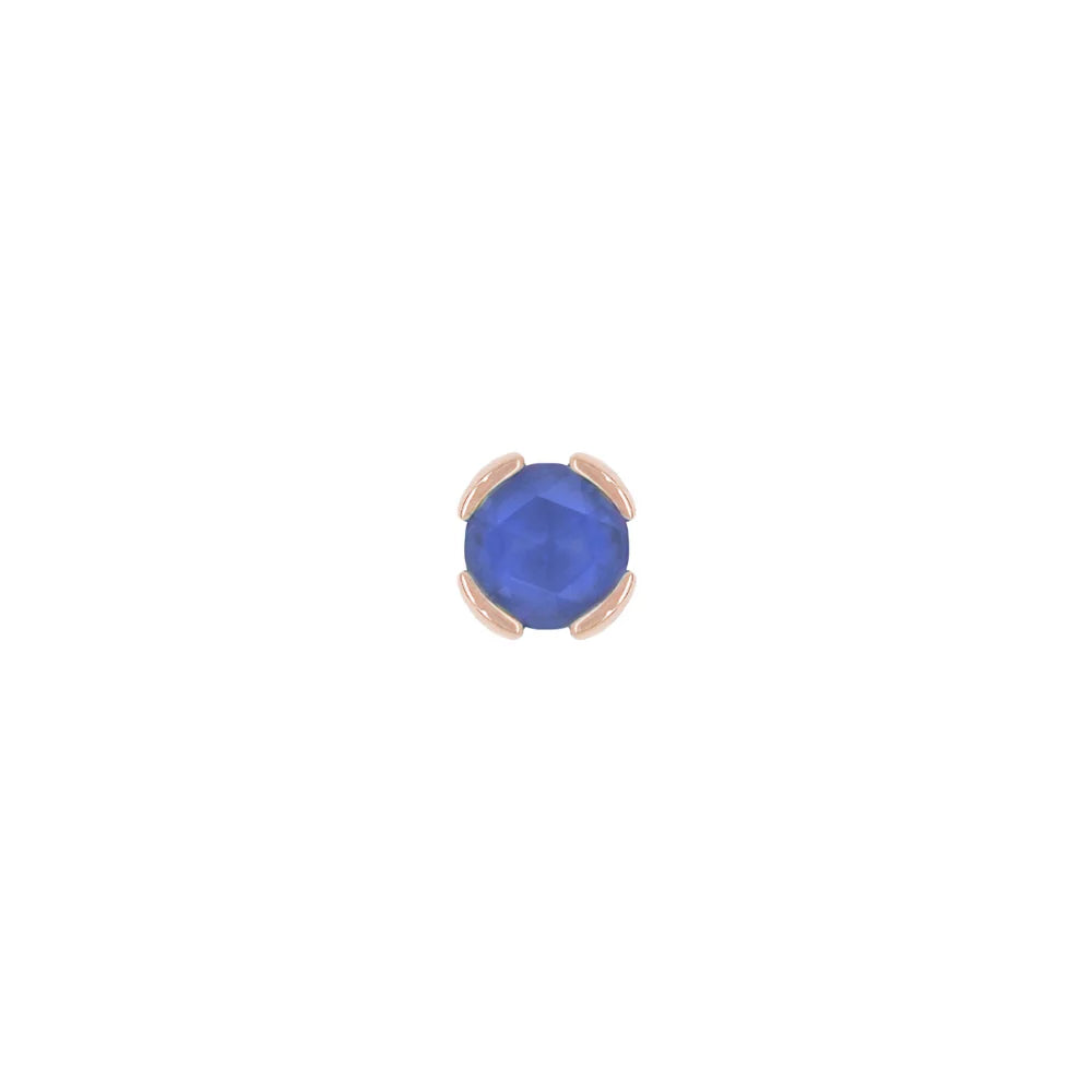 PEEKABOO + SANDBLASTED LONDON BLUE TOPAZ - THREADLESS END *PRE-ORDER* Buddha Jewelry