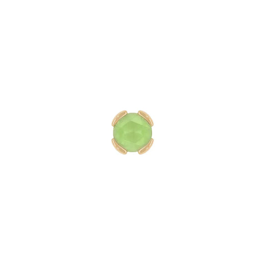 PEEKABOO + SANDBLASTED PERIDOT - THREADLESS END *PRE-ORDER* Buddha Jewelry