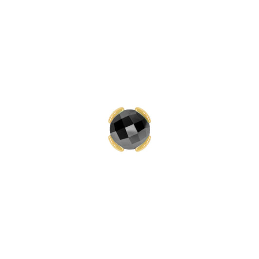 PEEKABOO + BLACK SPINEL - THREADLESS END *PRE-ORDER* Buddha Jewelry