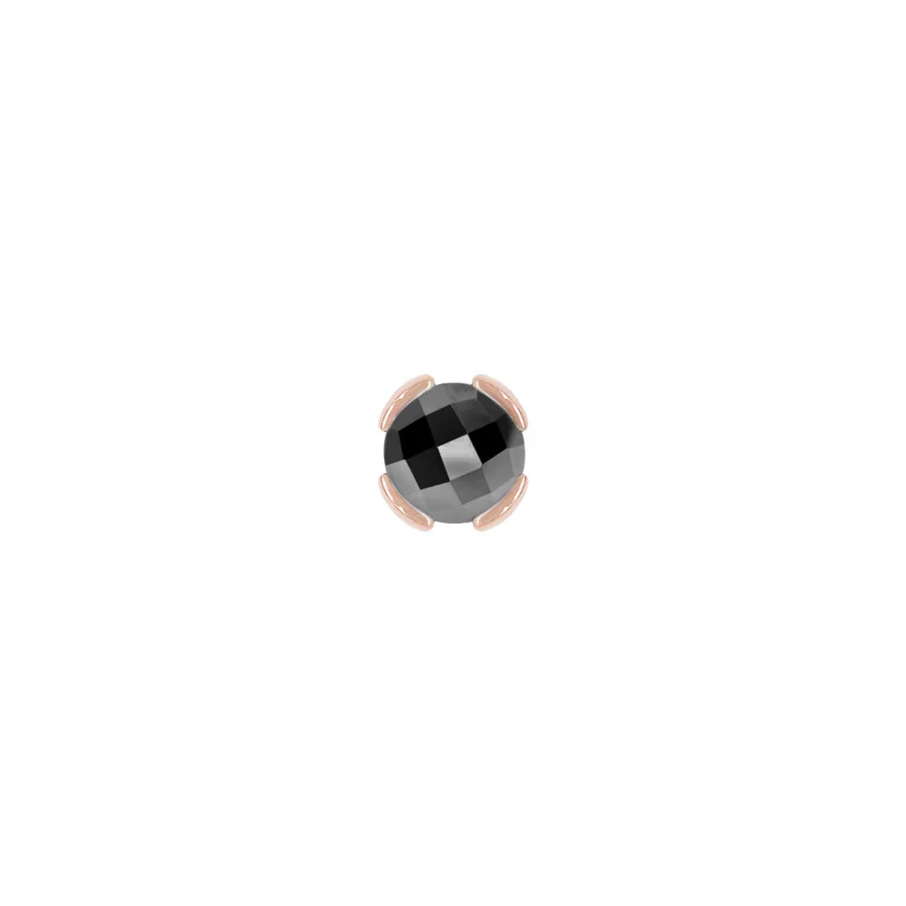 PEEKABOO + BLACK SPINEL - THREADLESS END *PRE-ORDER* Buddha Jewelry