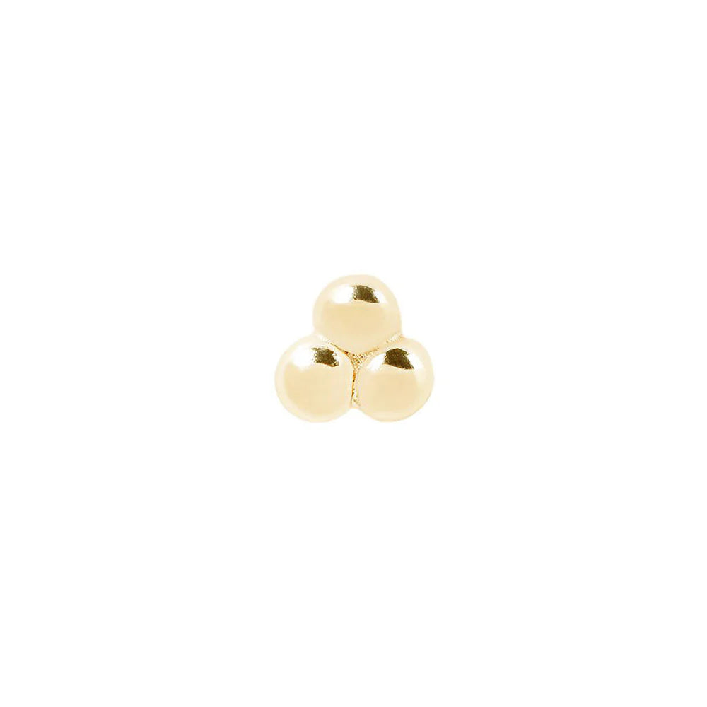 3 BEAD CLUSTER - THREADLESS END *PRE-ORDER* Buddha Jewelry