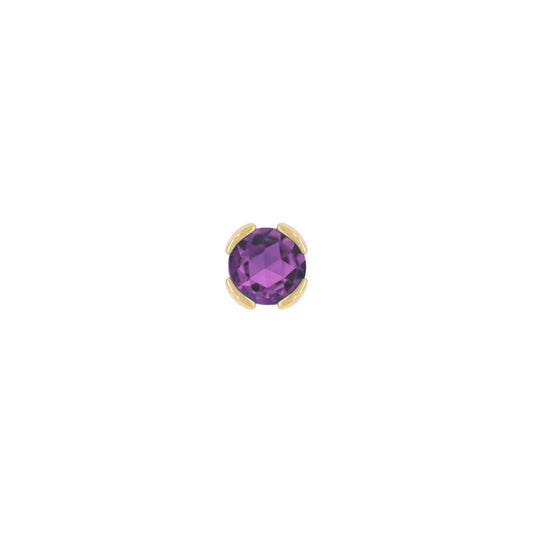 PEEKABOO + AMETHYST - THREADLESS END *PRE-ORDER* Buddha Jewelry