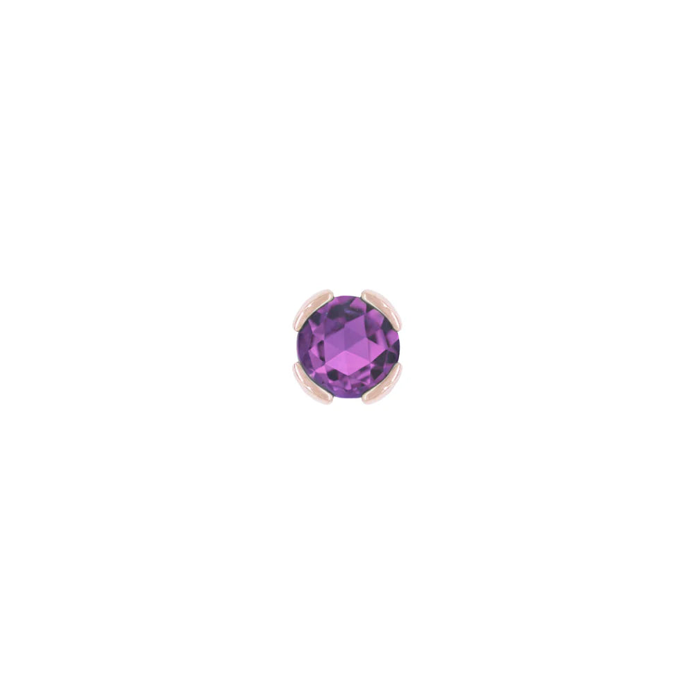 PEEKABOO + AMETHYST - THREADLESS END *PRE-ORDER* Buddha Jewelry