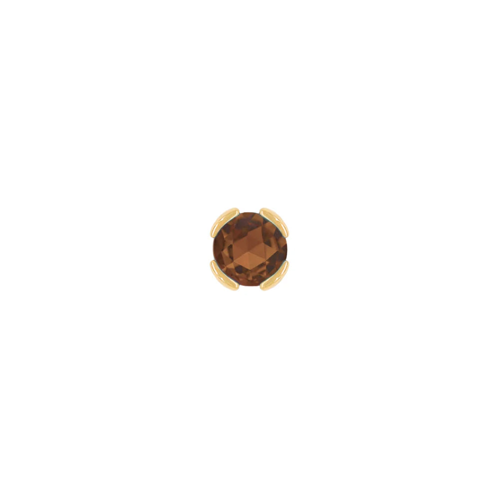 PEEKABOO + SMOKY QUARTZ - THREADLESS END *PRE-ORDER* Buddha Jewelry