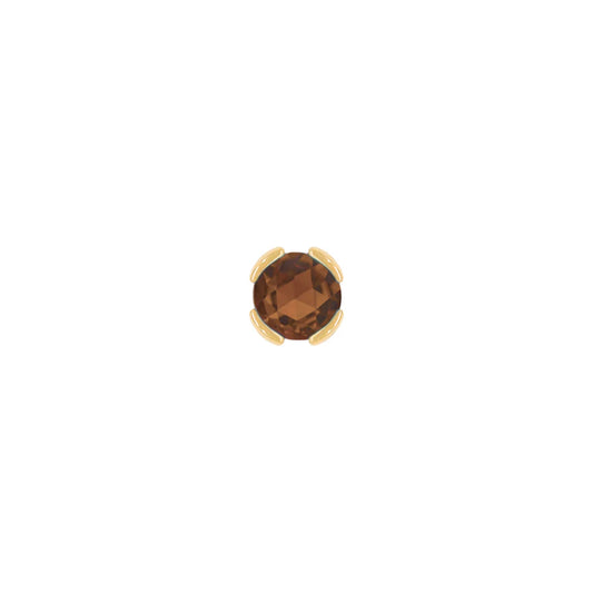 PEEKABOO + SMOKY QUARTZ - THREADLESS END *PRE-ORDER* Buddha Jewelry