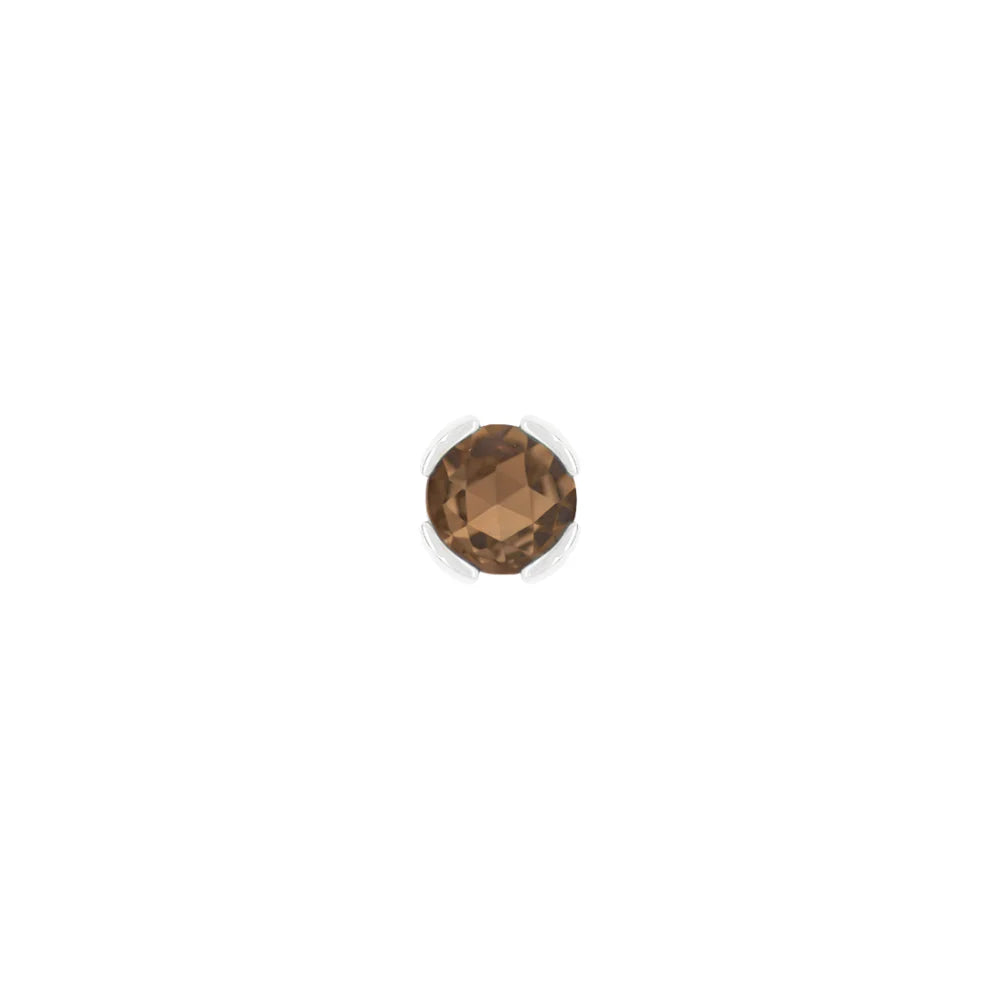 PEEKABOO + SMOKY QUARTZ - THREADLESS END *PRE-ORDER* Buddha Jewelry