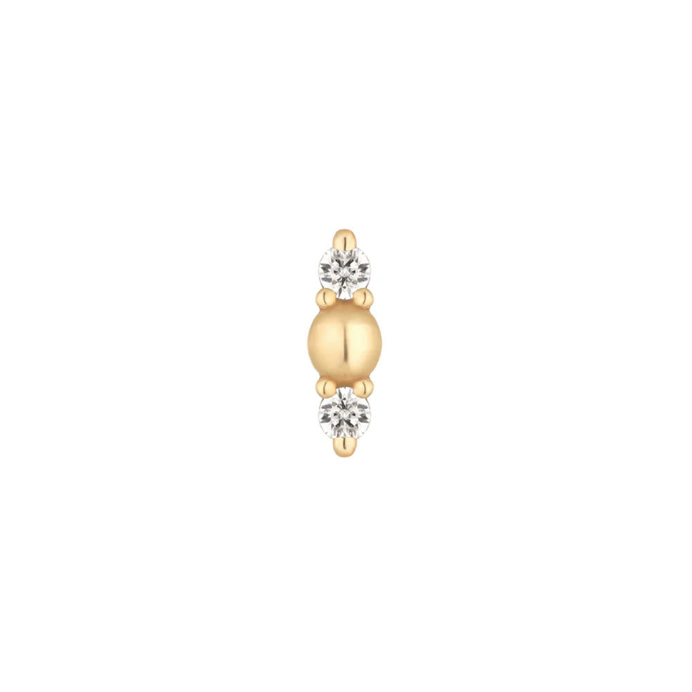 CRUSHING + DIAMOND - THREADLESS END *PRE-ORDER* Buddha Jewelry