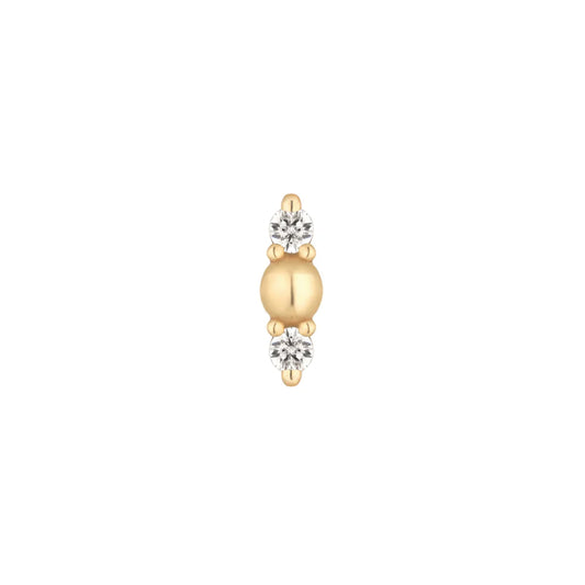 CRUSHING + DIAMOND - THREADLESS END *PRE-ORDER* Buddha Jewelry