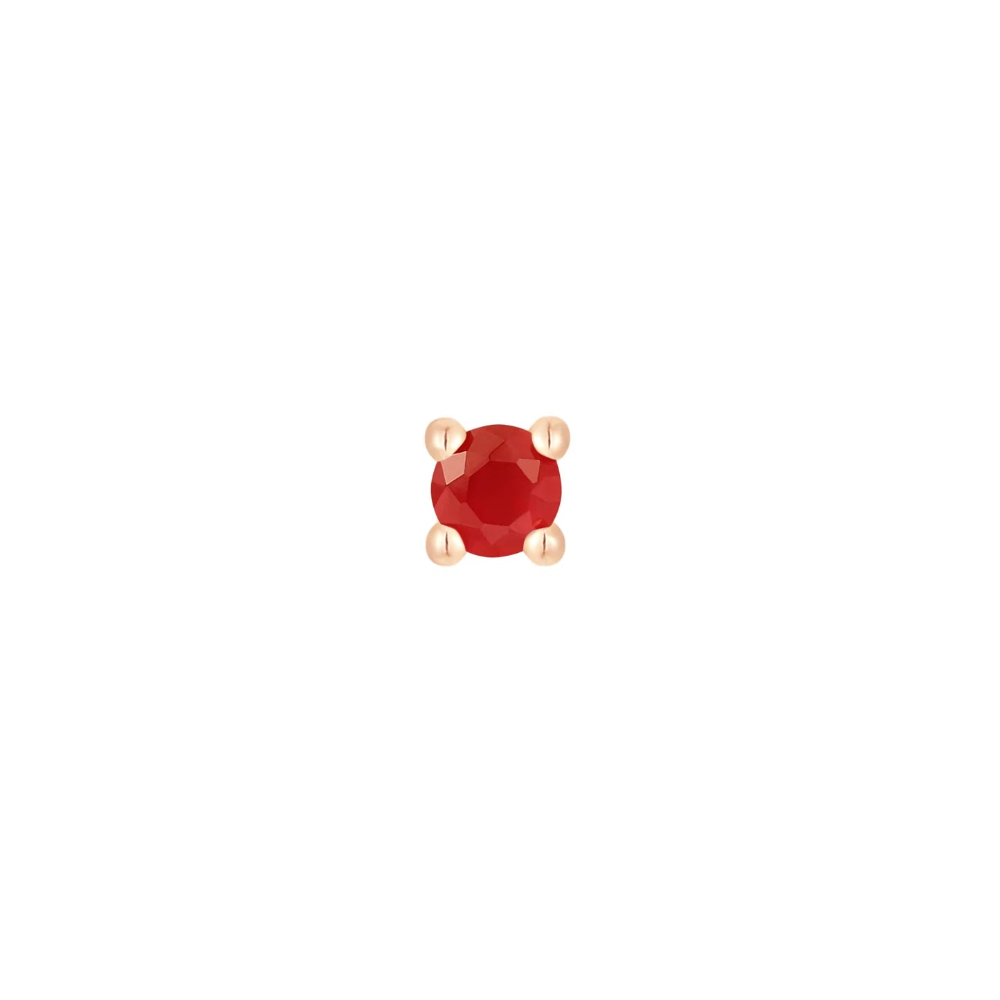 GARNET PRONG - THREADLESS END *PRE-ORDER* Buddha Jewelry