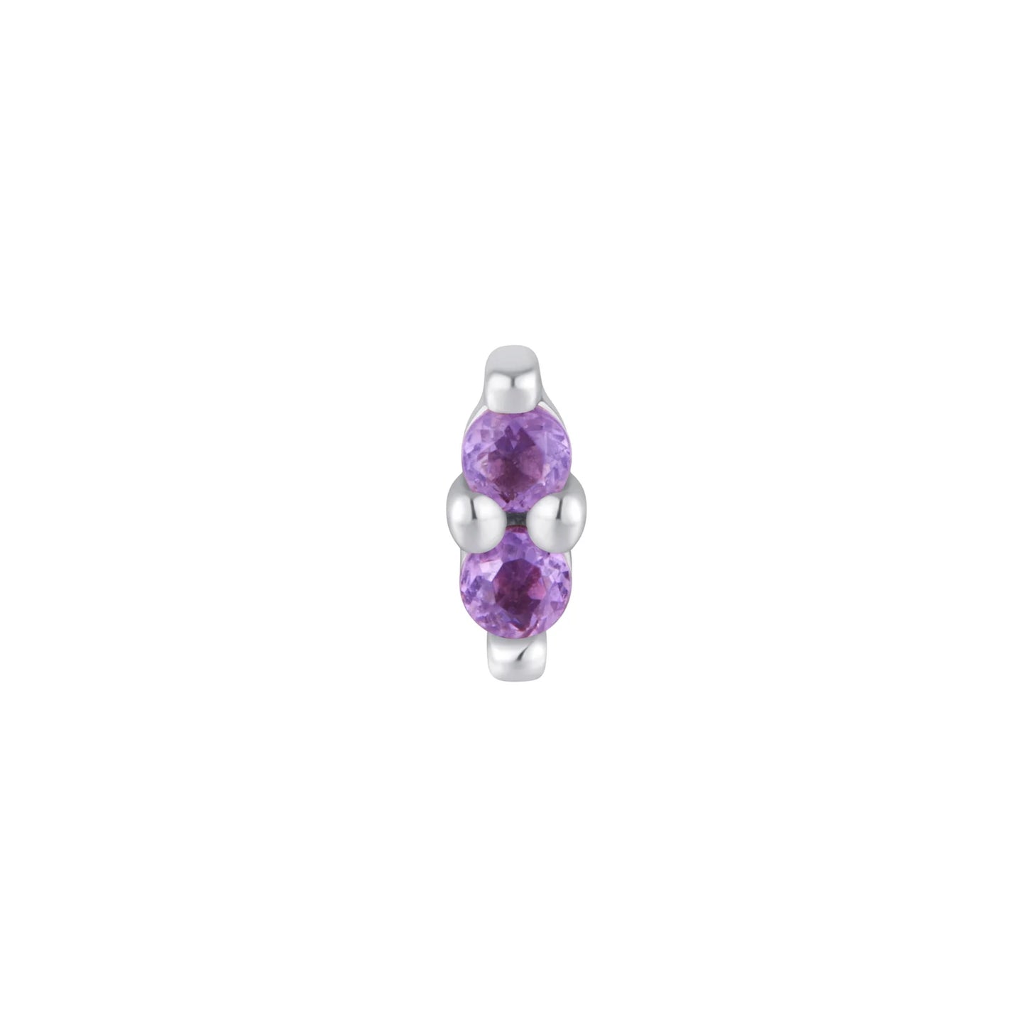 MISHKA 2 + AMETHYST - THREADLESS END *PRE-ORDER* Buddha Jewelry
