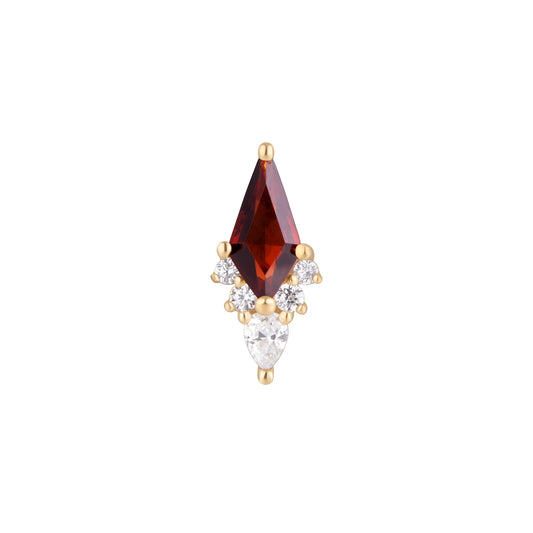 AFTERGLOW + GARNET - THREADLESS END *PRE-ORDER* Buddha Jewelry