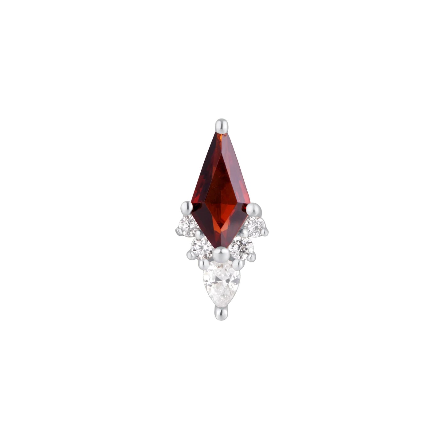 AFTERGLOW + GARNET - THREADLESS END *PRE-ORDER* Buddha Jewelry