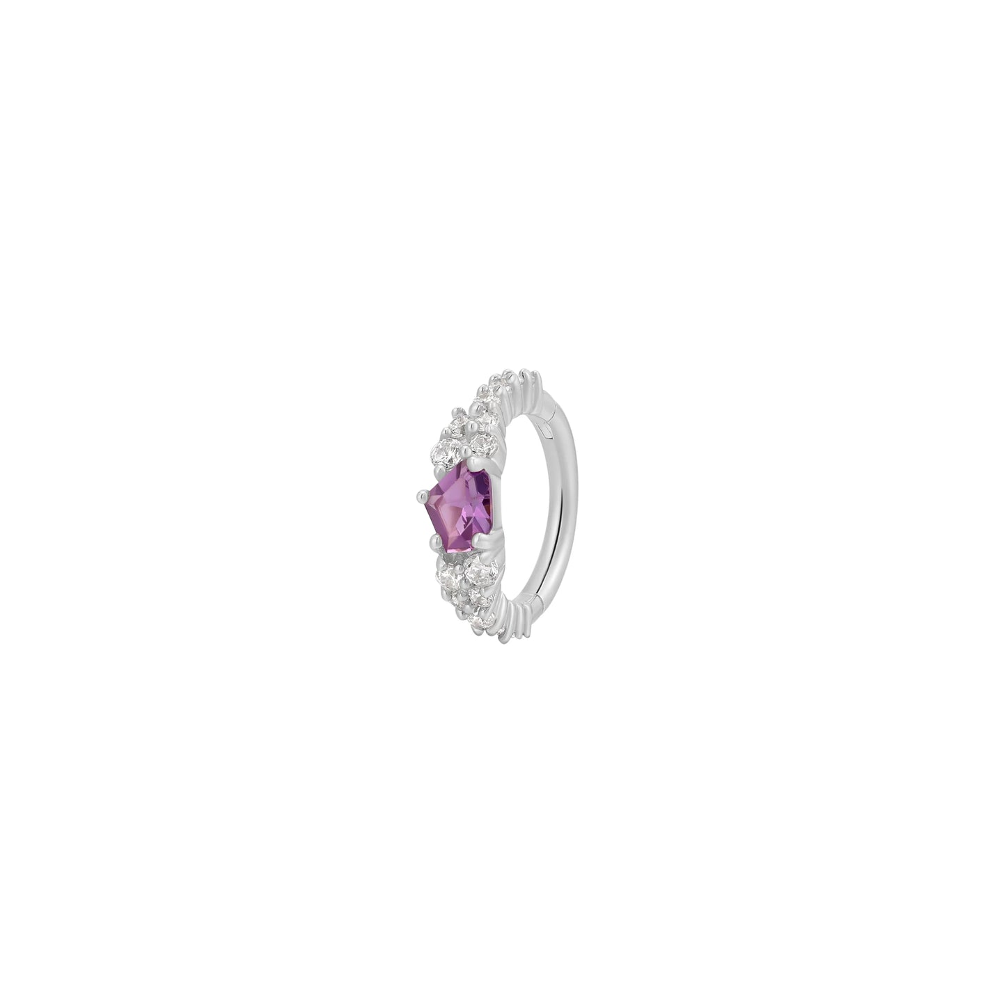 INSPIRATION + AMETHYST - CLICKER RING *PRE-ORDER* Buddha Jewelry