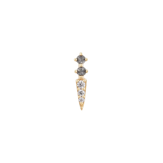 ACTIVATED + GREY DIAMOND - THREADLESS END *PRE-ORDER* Buddha Jewelry