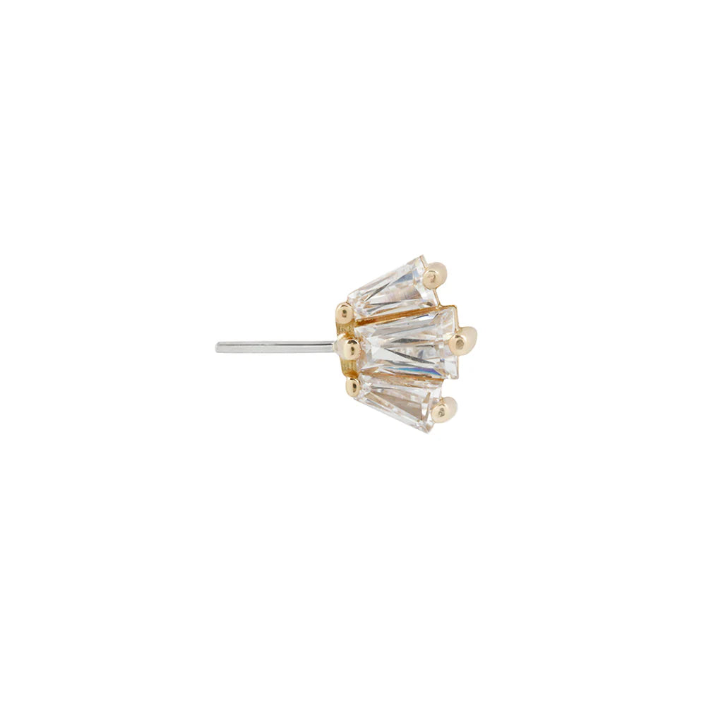 GEMMA TRIOS + FORWARD FACING - THREADLESS END *PRE-ORDER* Buddha Jewelry