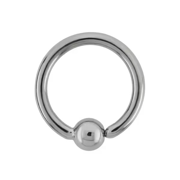 14G TITANIUM FIXED BEAD RING - SEAM RING Gold Soul Body Jewelry