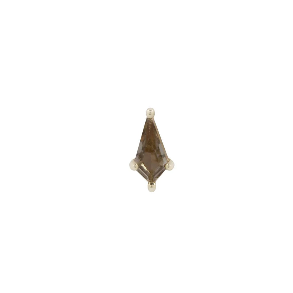 MINI SOHO + SMOKY QUARTZ - THREADLESS END *PRE-ORDER* Buddha Jewelry