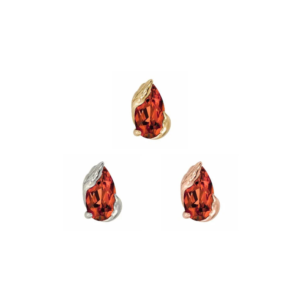 OCCASION + GARNET - THREADLESS END *PRE-ORDER* Buddha Jewelry
