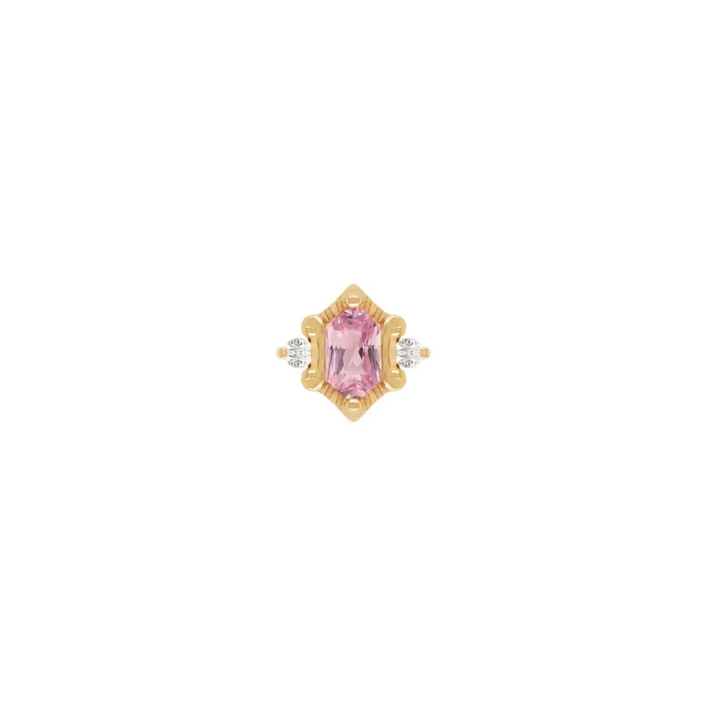 REYNA + PINK TOURMALINE - THREADLESS END *PRE-ORDER* Buddha Jewelry