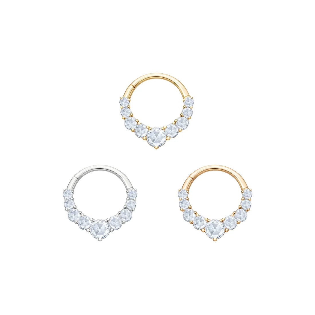 SITTING PRETTY + WHITE TOPAZ - CLICKER RING *PRE-ORDER* Buddha Jewelry