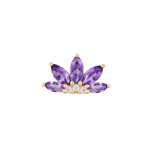 VALENTINA + AMETHYST - THREADLESS END *PRE-ORDER* Buddha Jewelry
