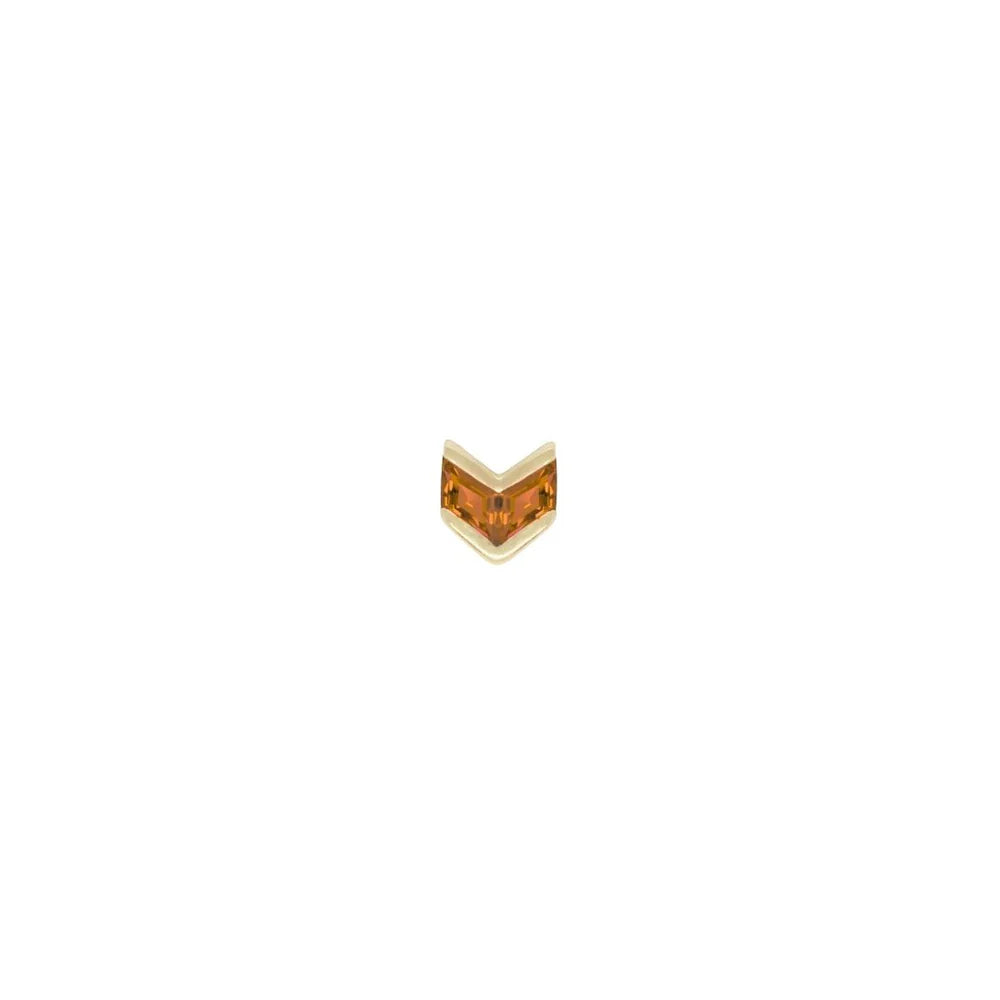 VANDE + ORANGE GARNET - THREADLESS END *PRE-ORDER* Buddha Jewelry