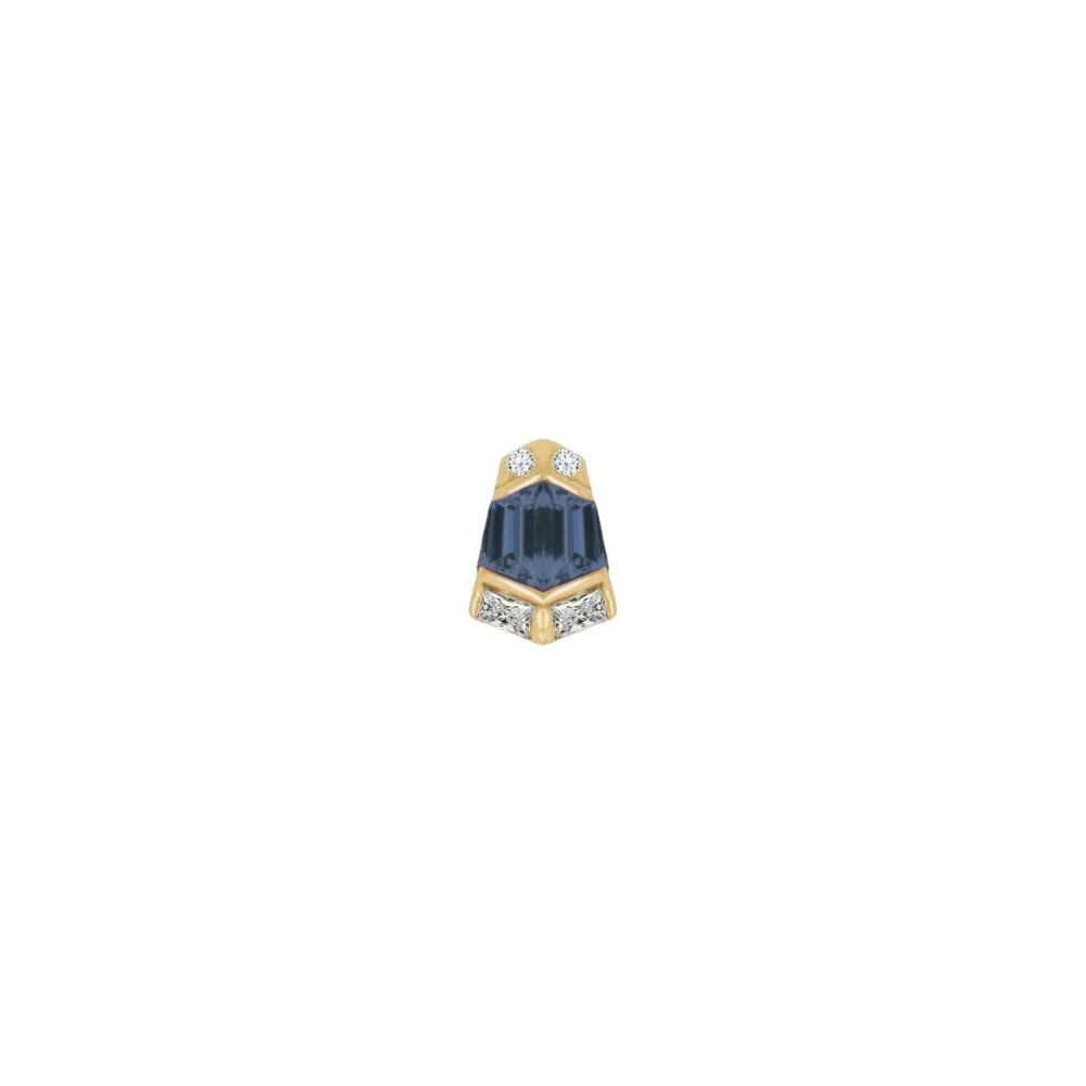 VERA + LONDON BLUE TOPAZ - THREADLESS END *PRE-ORDER* Buddha Jewelry