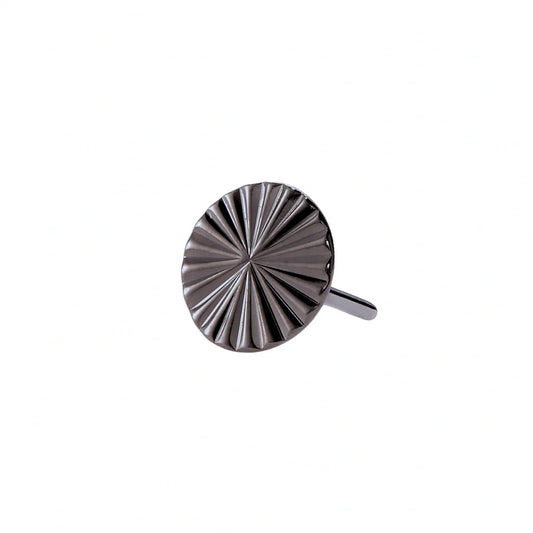 LAZER DISK + BLACK RHODIUM - THREADLESS END *PRE-ORDER* Buddha Jewelry