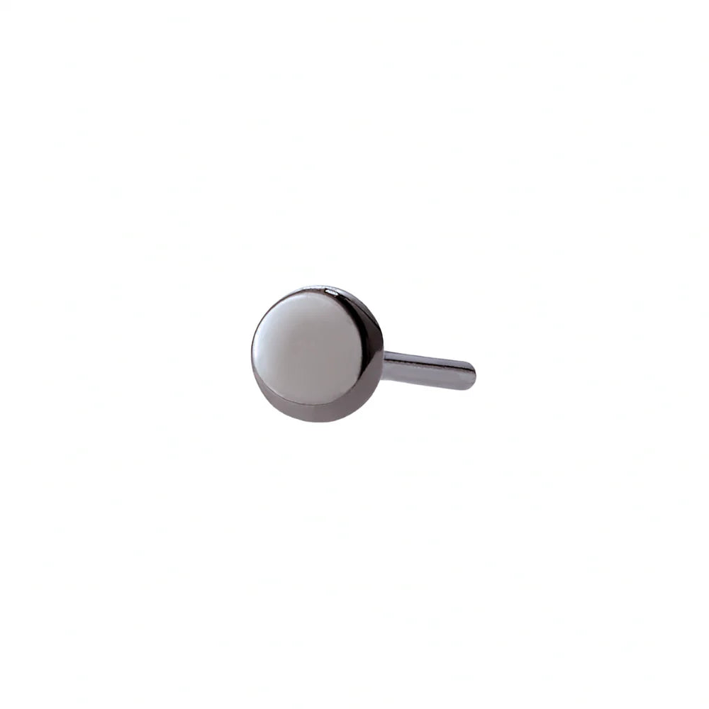 DISK + BLACK RHODIUM - THREADLESS END *PRE-ORDER* Buddha Jewelry