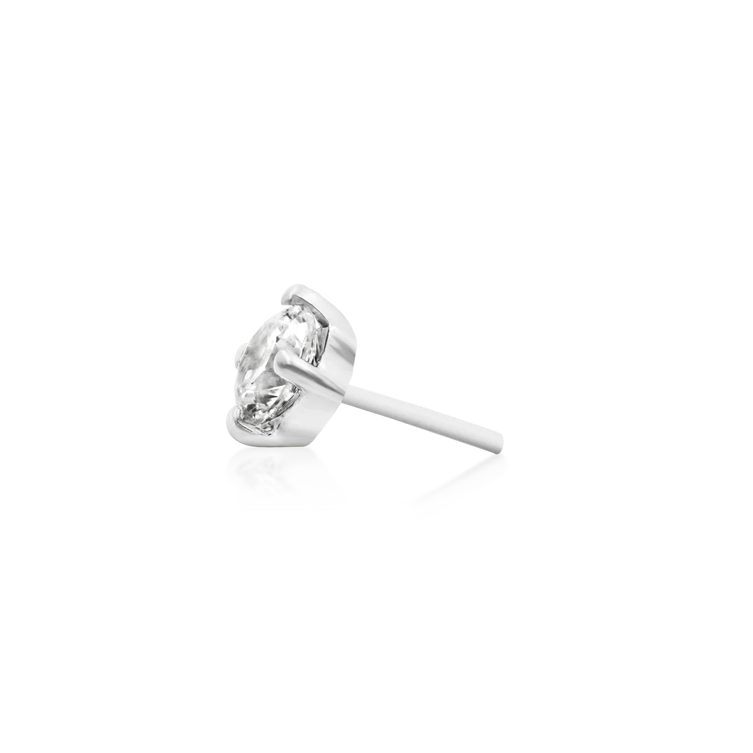 4 PRONG SET CZ - THREADLESS END *PRE-ORDER* Junipurr Jewelry
